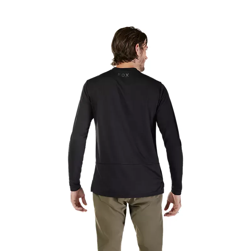 Fox Ranger Fox Head Long Sleeve Mountain Bike Jersey in Black-3