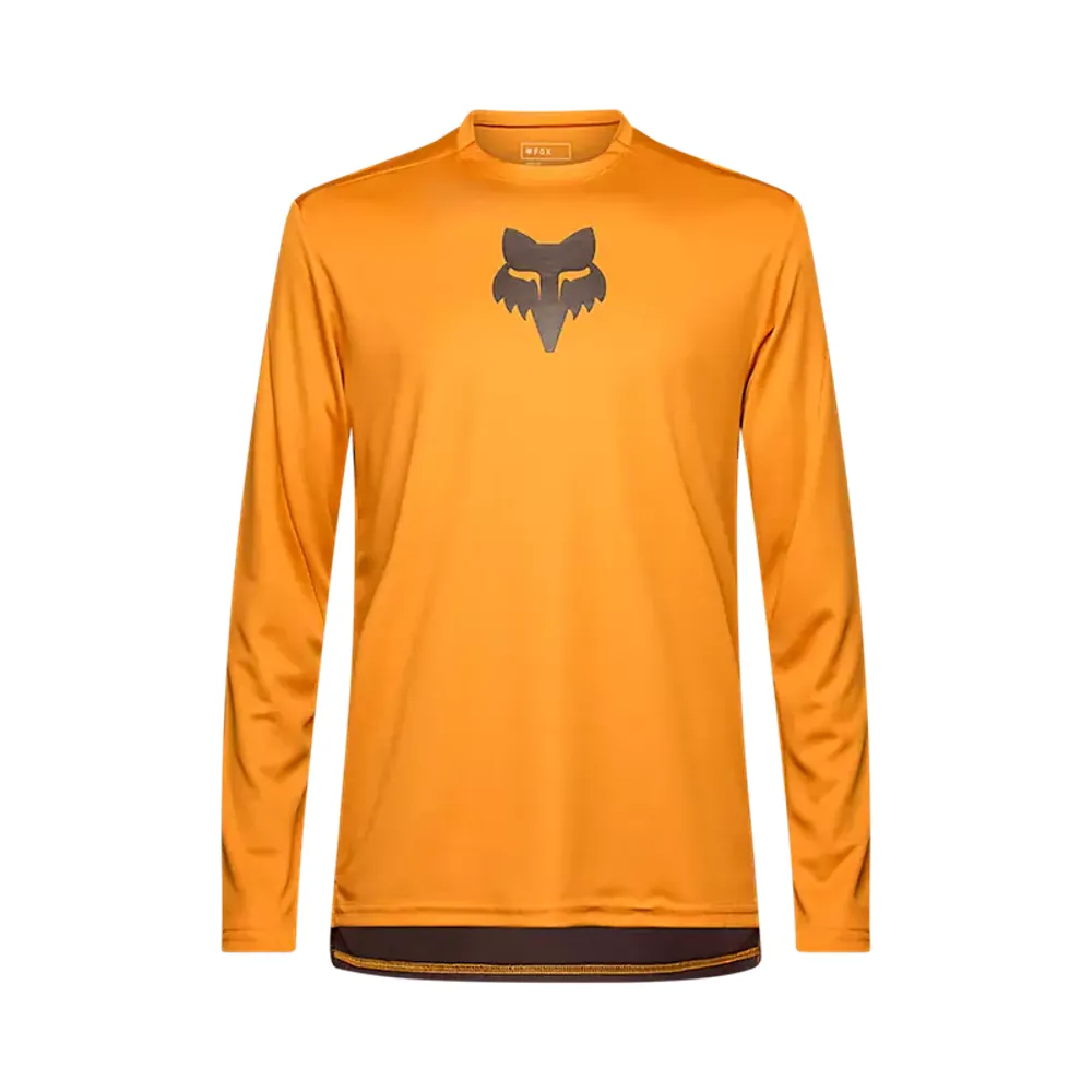 Team Cycles Fox Head Clothing Fox Ranger Fox Head Long Sleeve Mountain Bike Jersey in Caramel Brown | Interest FREE Finance & Online Refund Policy.