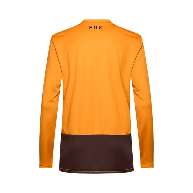 Fox Ranger Fox Head Long Sleeve Mountain Bike Jersey in Caramel Brown-1