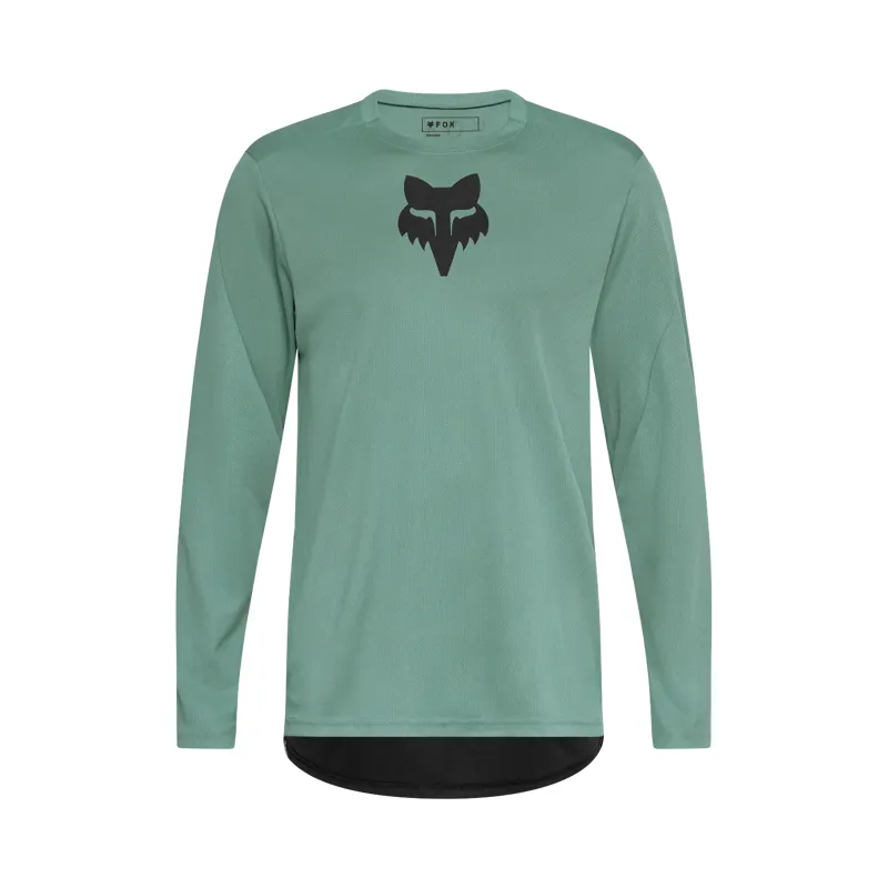 Fox Ranger Fox Head Long Sleeve Jersey in Pine Green