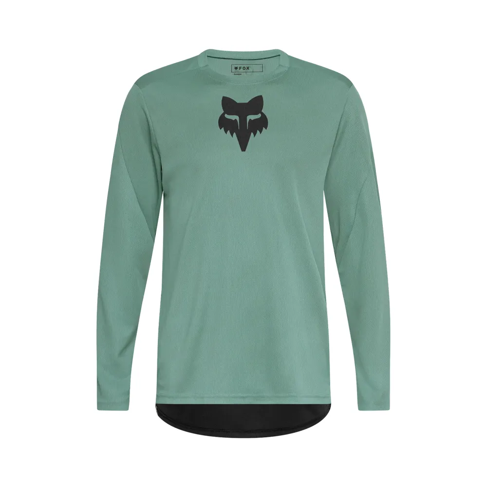 Team Cycles Fox Head Clothing Fox Ranger Fox Head Long Sleeve Jersey in Pine Green | Interest FREE Finance & Online Refund Policy.