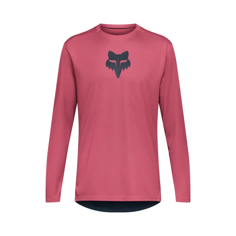 Fox Ranger Fox Head Long Sleeve Jersey in Berry