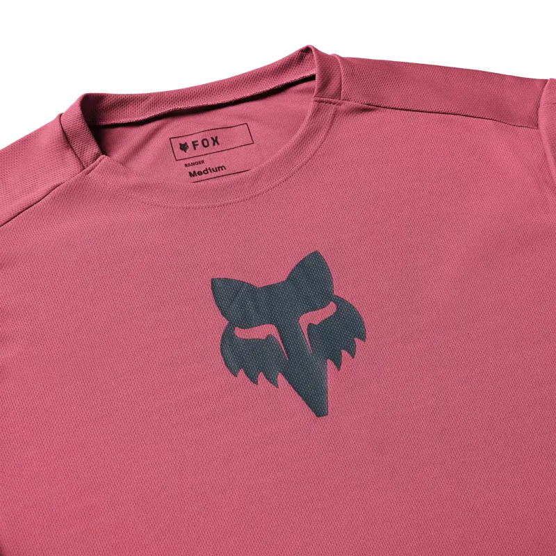 Fox Ranger Fox Head Long Sleeve Jersey in Berry-4
