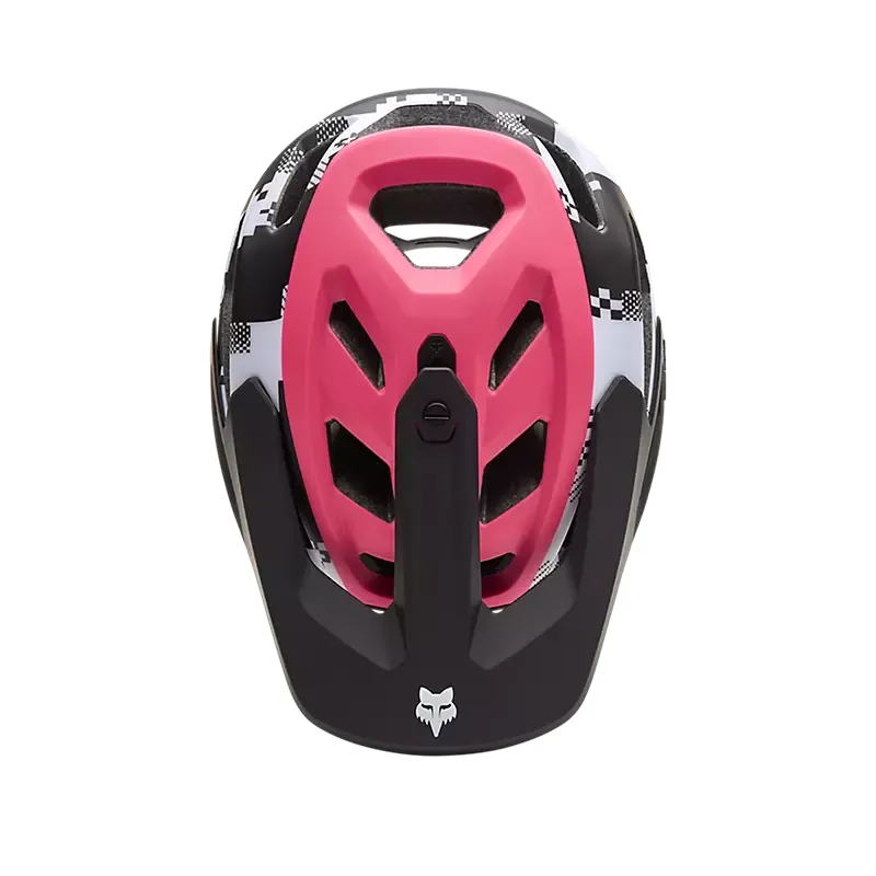 Fox Dropframe Pro Digi Image Mountain Bike Helmet in Black and White-3