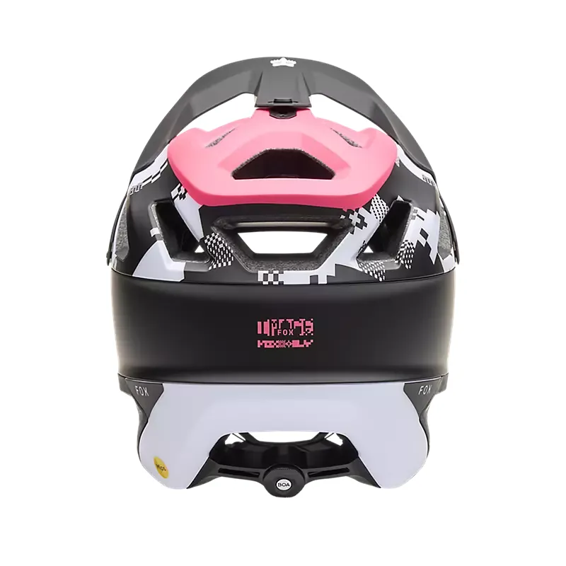 Fox Dropframe Pro Digi Image Mountain Bike Helmet in Black and White-4