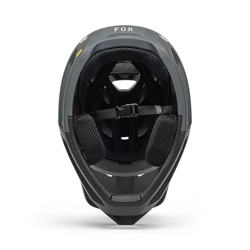 Fox Proframe Rizer Full Face Mountain Bike Helmet in Dark Shadow Grey-5