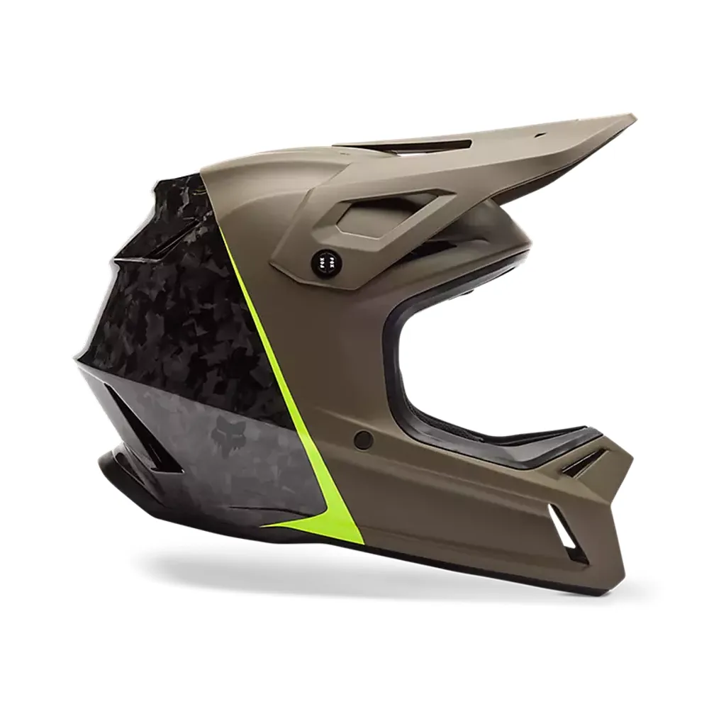 Team Cycles Fox Head Clothing Fox Rampage RS Splice Full Face Mountain Bike Helmet in Military Green | Interest FREE Finance & Online Refund Policy.