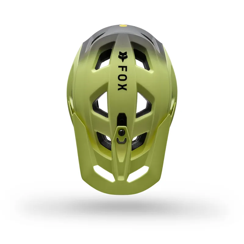 Fox Speedframe Pro Backfade Mountain Bike Helmet in Lime Green-2