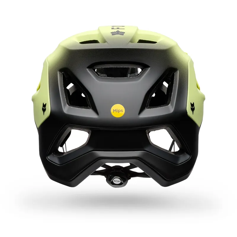 Fox Speedframe Pro Backfade Mountain Bike Helmet in Lime Green-3