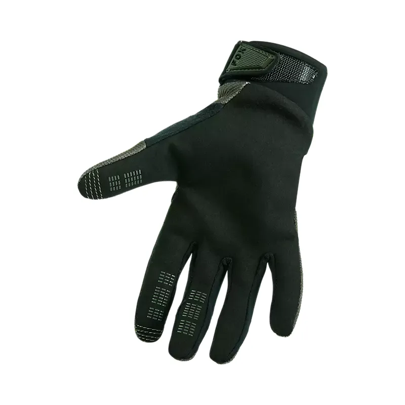 Fox Youth Ranger Mountain Bike Gloves in Military Green-1