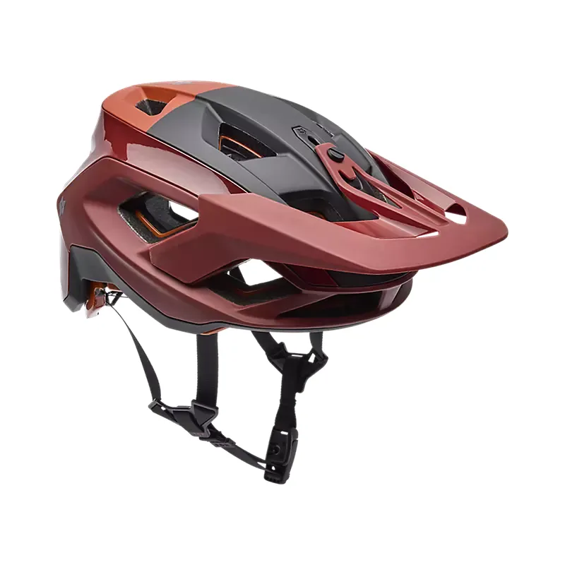 Fox Speedframe RS Paranoid Mountain Bike Helmet in Rust Brown-1