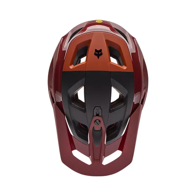 Fox Speedframe RS Paranoid Mountain Bike Helmet in Rust Brown-2