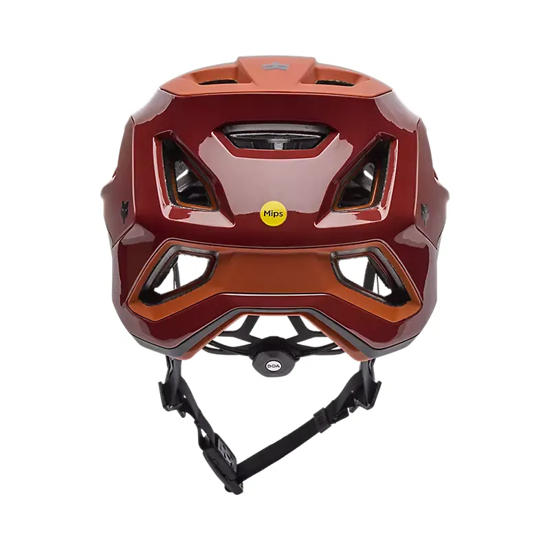 Fox Speedframe RS Paranoid Mountain Bike Helmet in Rust Brown-3