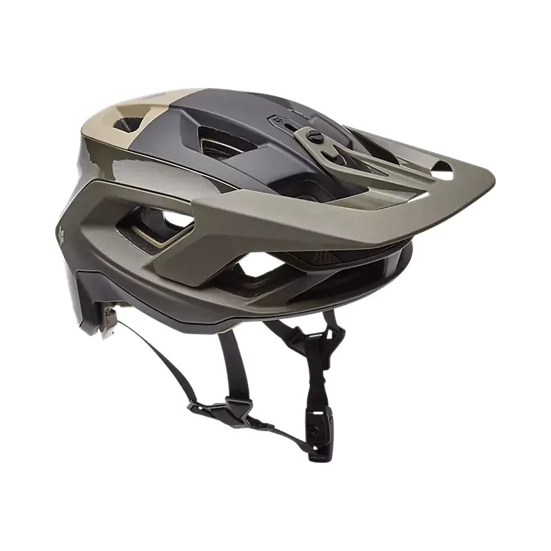 Fox Speedframe RS Paranoid Mountain Bike Helmet in Military Green-1
