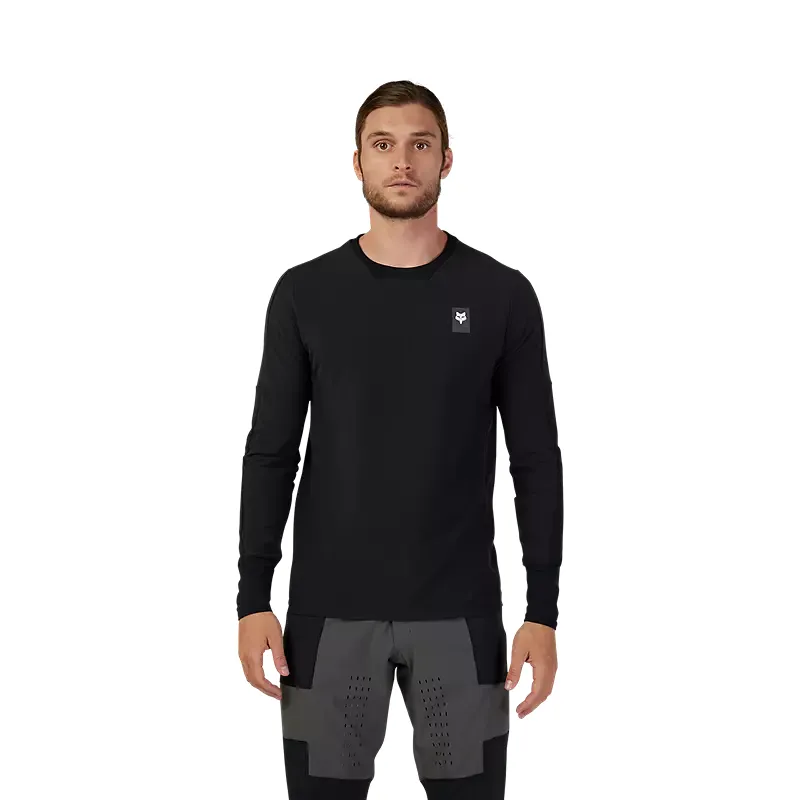 Fox Defend Thermal Long Sleeve Mountain Bike Jersey in Black-1