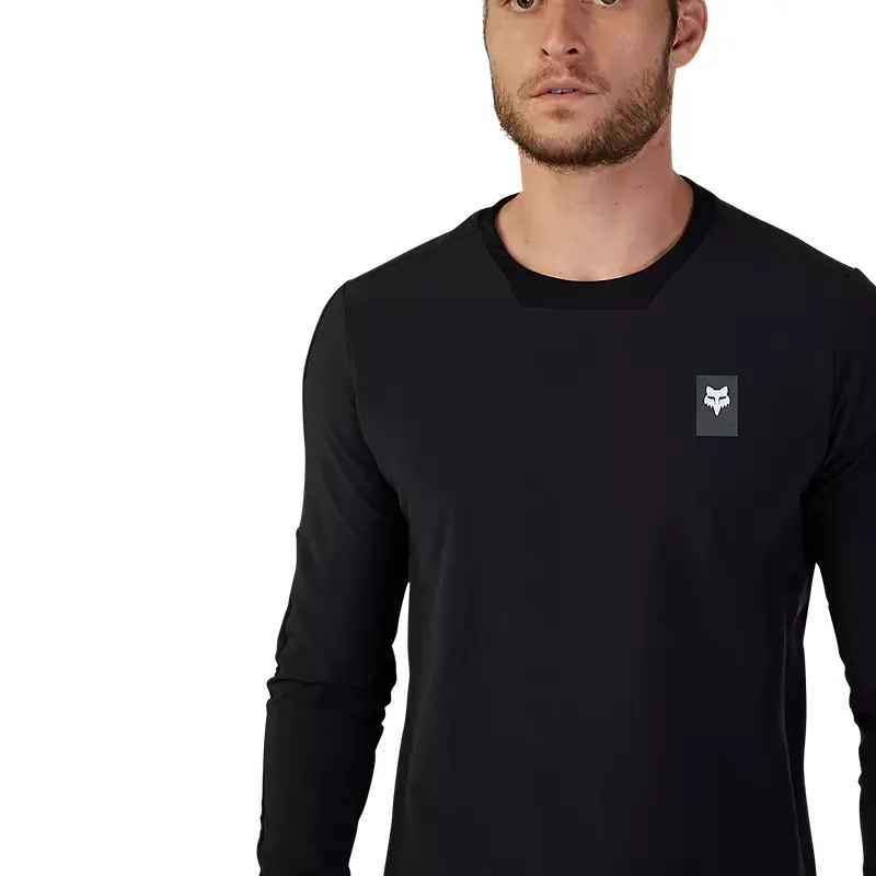 Fox Defend Thermal Long Sleeve Mountain Bike Jersey in Black-4
