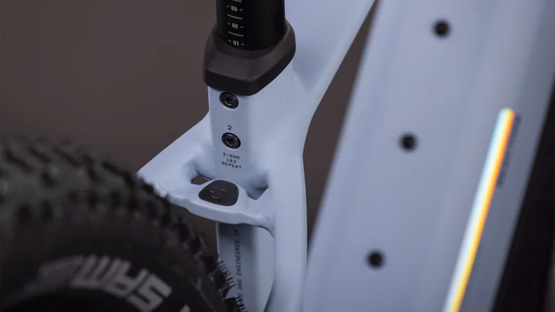 Cube Reaction Hybrid SLX 800Wh Electric Mountain Bike in Gauzegrey and Iceblue-3