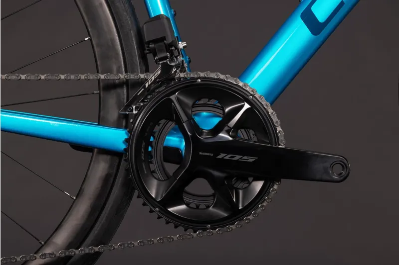 Cube Attain C:62 SLX Road Bike in Bali and Blue-1