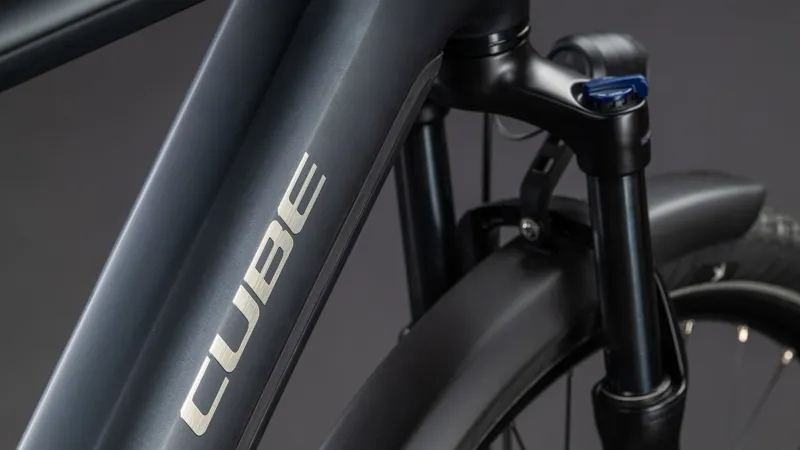 Cube Touring Hybrid ONE 600Wh Electric Hybrid Bike in Coal and Chrom-5