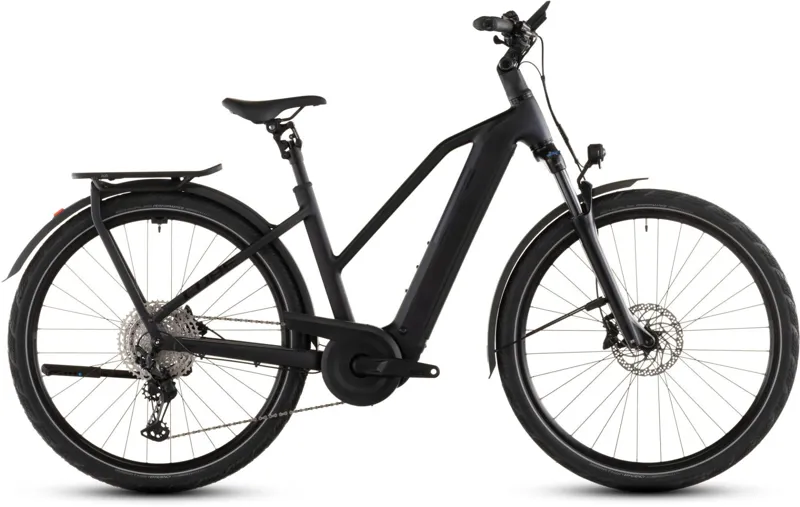 Cube Kathmandu Hybrid Pro T 800Wh Electric Hybrid Bike in Coal and Black