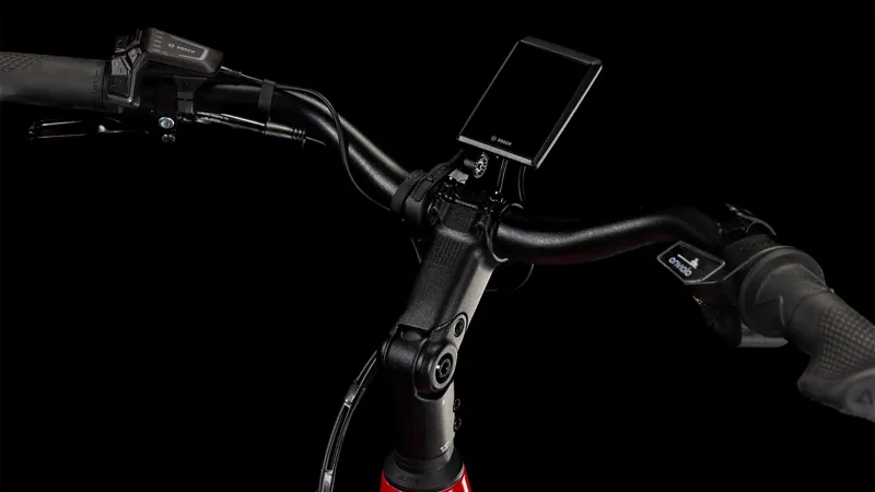 Cube Supreme Hybrid Comfort Pro EE 625Wh Electric Hybrid Bike in Firered and Black-3