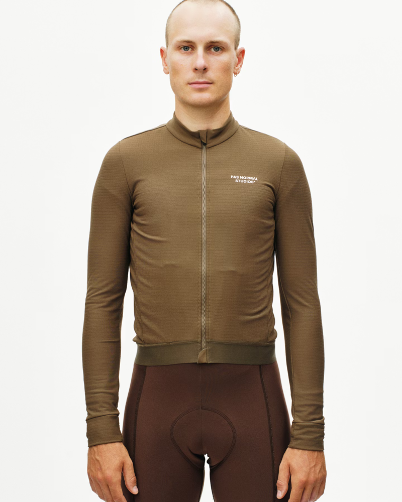 Pas Normal Studios Essential Long Sleeve Jersey in Ash Brown-4