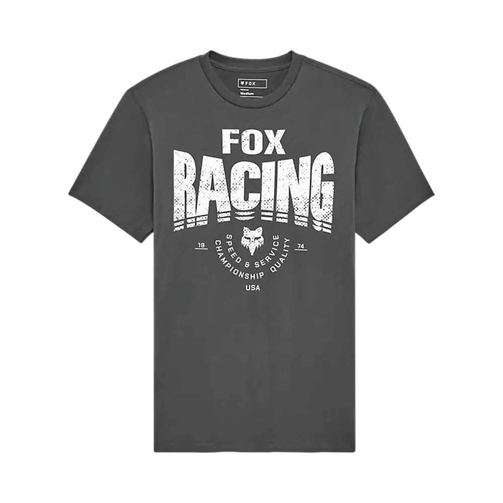 Team Cycles Fox Head Clothing Fox Tread Premium Tee in Dark Shadow Grey | Interest FREE Finance & Online Refund Policy.