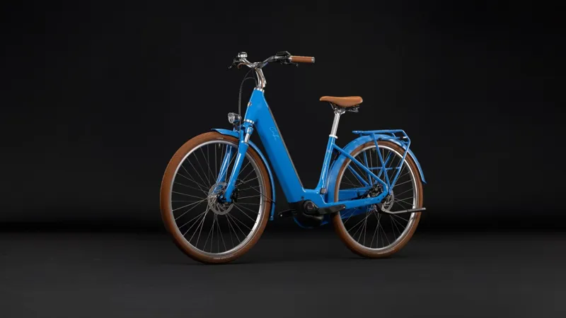 Cube Aruba Hybrid 600Wh Electric Hybrid Bike in Deepsky and Brown-6
