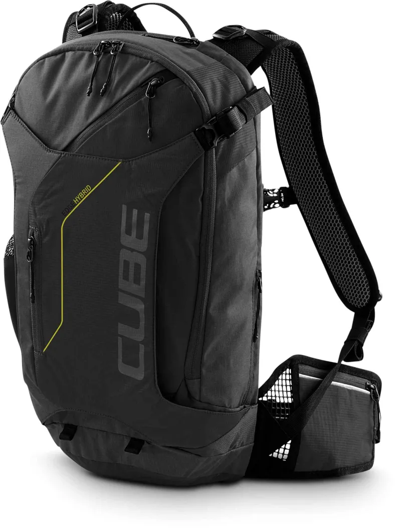 Cube Edge Hybrid Backpack in Black and Lime