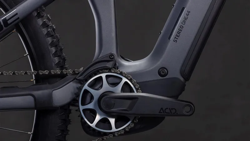 Cube Stereo Hybrid ONE44 HPC SLX 800Wh Full Suspension Mountain Bike in Slabgrey and Orange-2