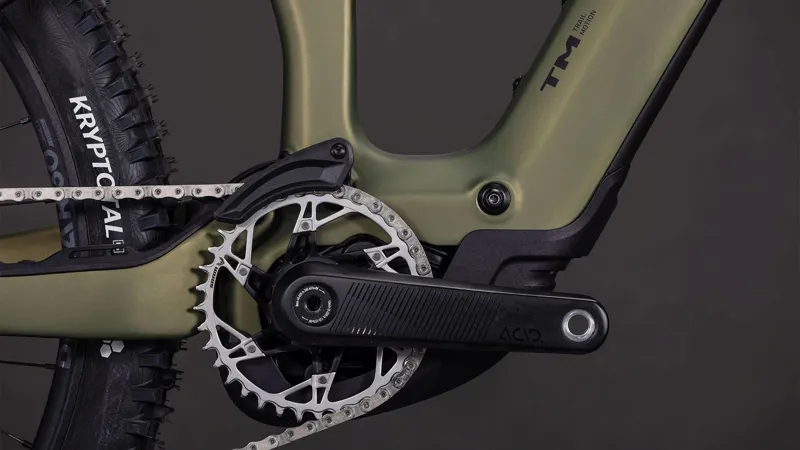 Cube AMS Hybrid ONE77 C:62 TM 600Wh Electric Full Suspension Mountain Bike in Reedgreen and Matrix-3