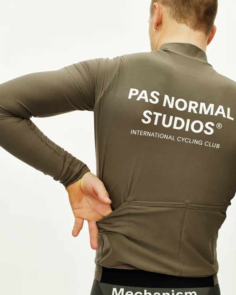 Pas Normal Studios Mechanism Long Sleeve Jersey in Mud-4