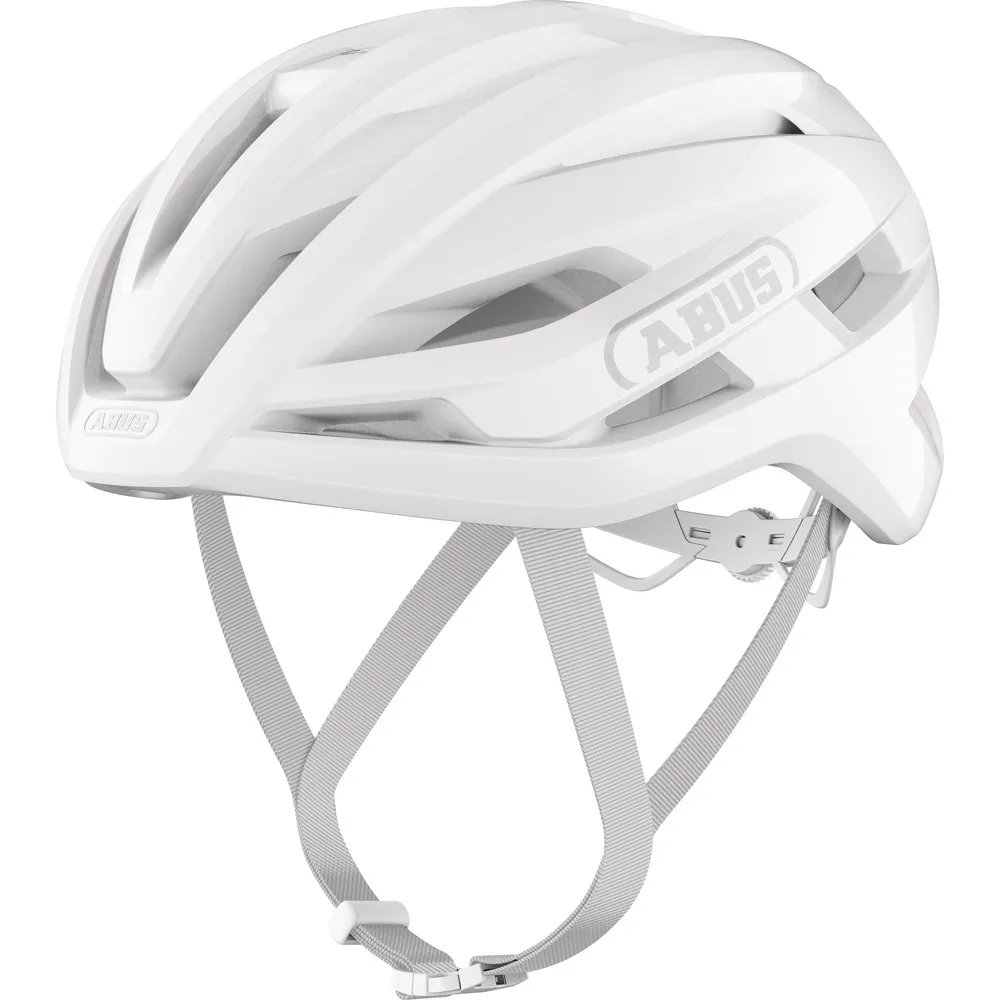 Team Cycles Abus Stormachaser ACE Road Bike Helmet in Pure White | Interest FREE Finance & Online Refund Policy.