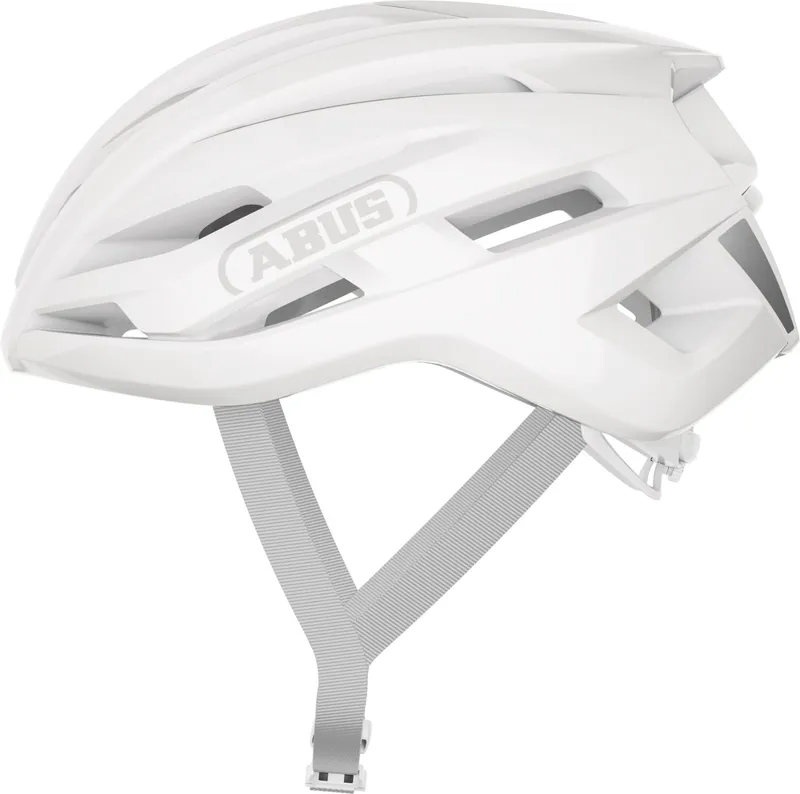 Abus Stormachaser ACE Road Bike Helmet in Pure White