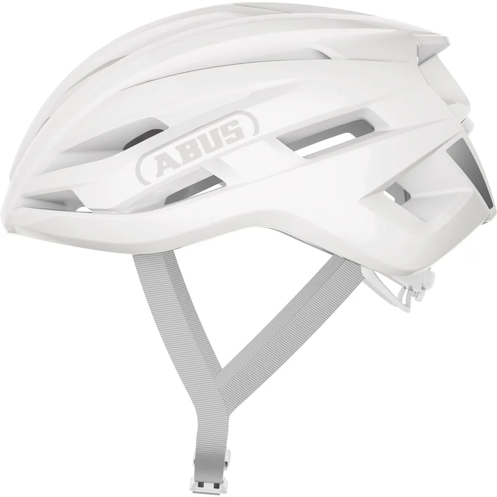 Team Cycles Abus Stormachaser ACE Road Bike Helmet in Pure White | Interest FREE Finance & Online Refund Policy.