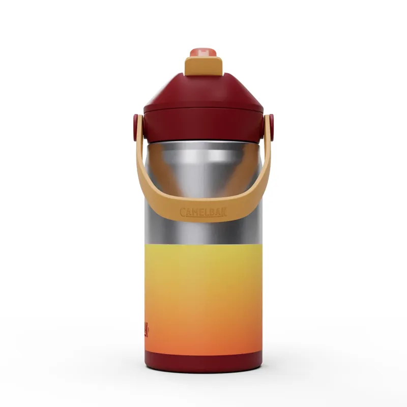 CamelBak Thrive Flip Straw Kids Insulated Stainless Steel Bottle in Orange Sunset - 310ml-1