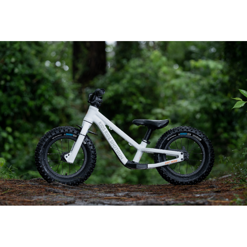 KIDS RIDE SHOTGUN Dirt Hero 12 Inch Balance Bike in White-2