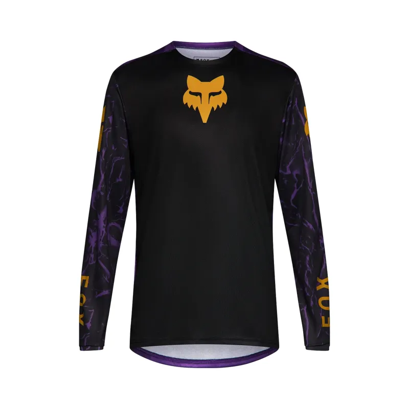 Ranger Long Sleeve Image Print Jersey in Plum Purple