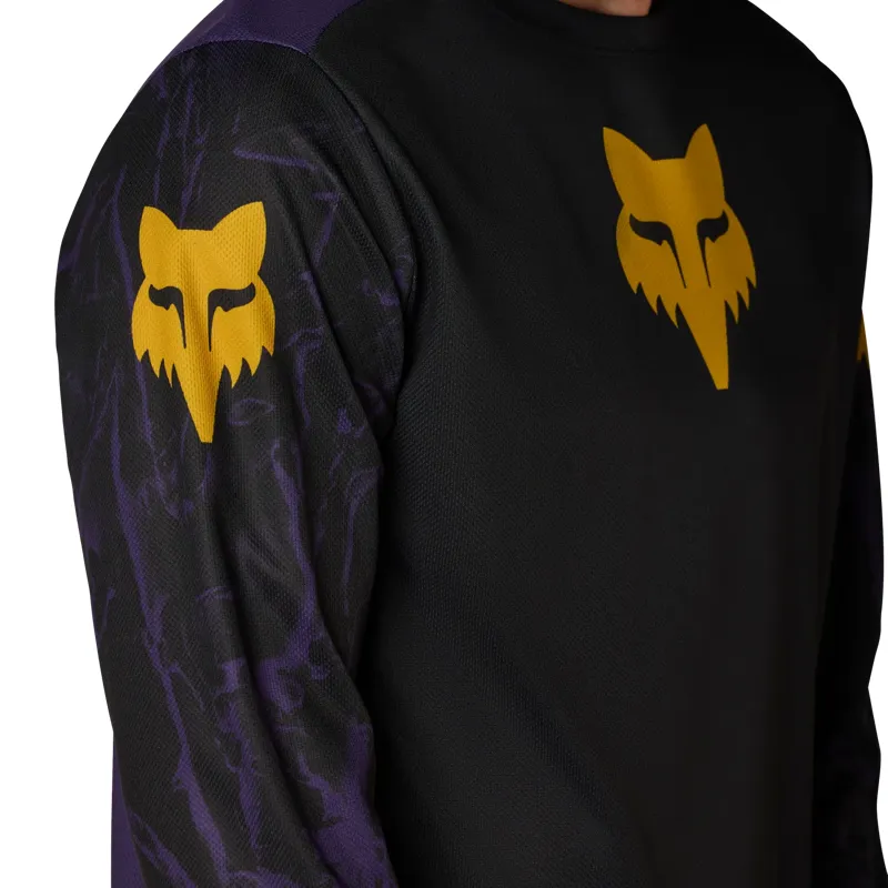 Ranger Long Sleeve Image Print Jersey in Plum Purple-4