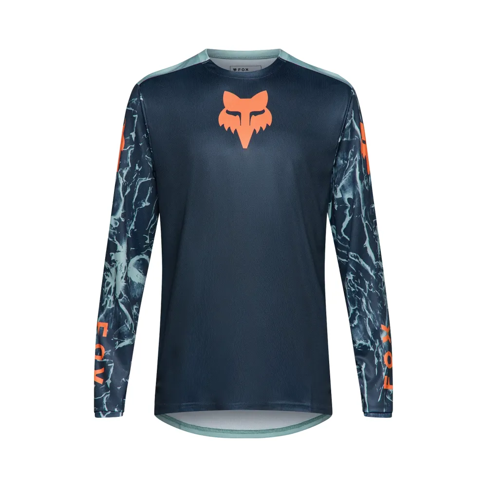 Fox Ranger Long Sleeve Image Print Jersey In Arctic Blue