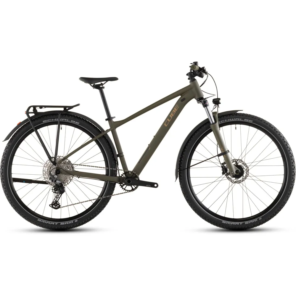Team Cycles Cube Aim SLX FE Mountain Bike in Dustyolive and Gold | Interest FREE Finance & Online Refund Policy.
