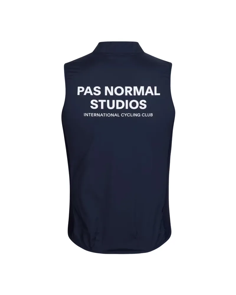 Pas Normal Studios Men's Mechanism Stow Away Gilet in Navy-1
