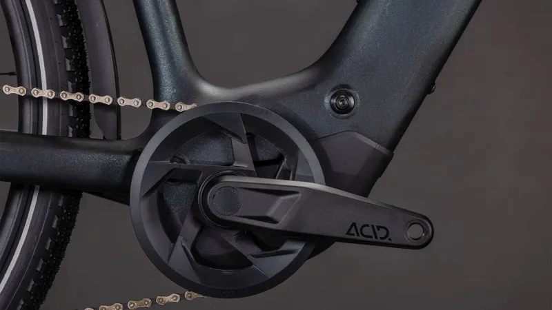 Cube Kathmandu Hybrid C:62 SLX EE 400Wh Electric Hybrid Bike in Liquidblack and Bluedust-3