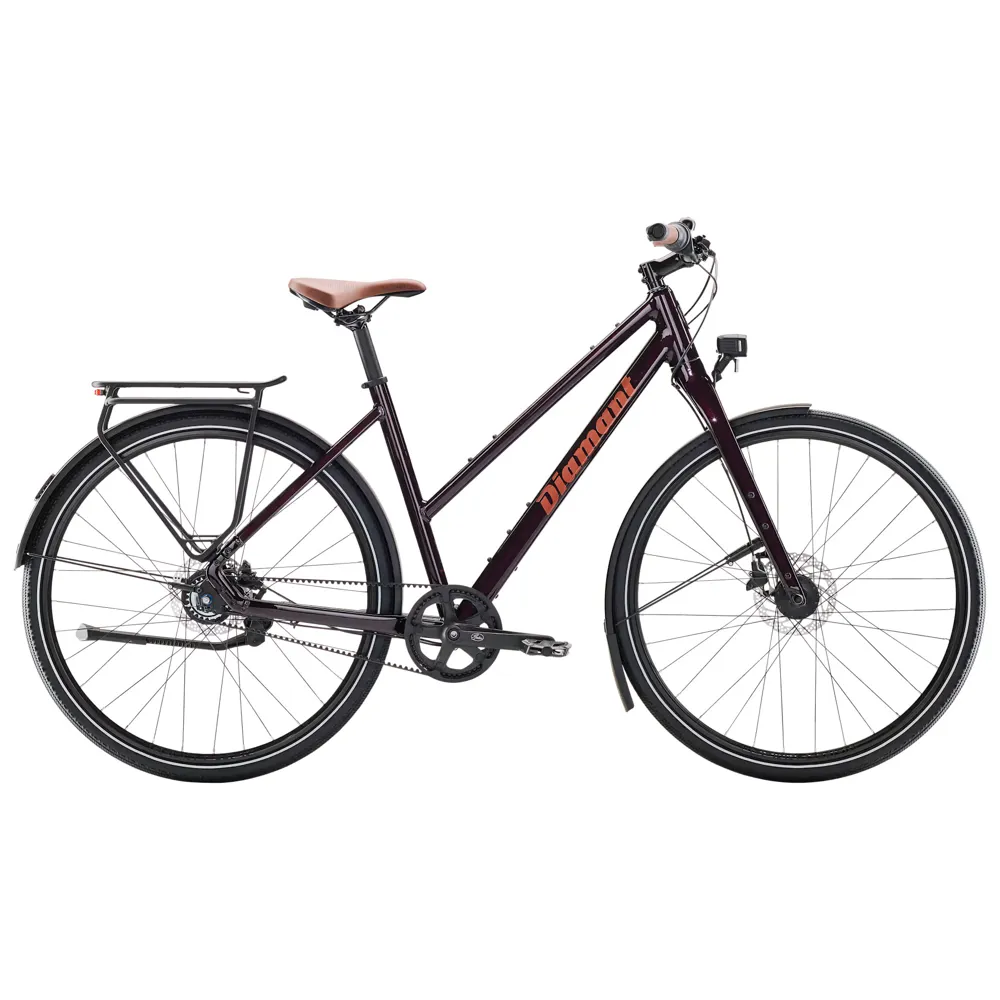Team Cycles Diamant Mahon Style Plus Mid Step Hybrid Bike in Schwarzkirsch Metallic | Interest FREE Finance & Online Refund Policy.