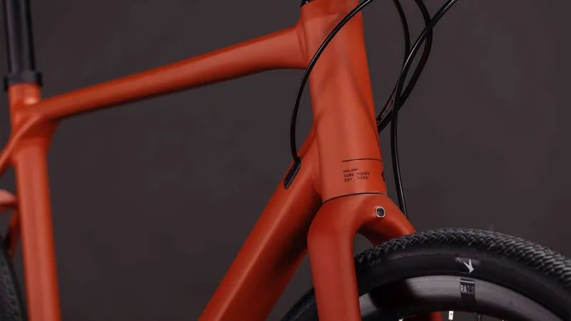 Cube Nulane Race Hybrid Bike in Amber and Black-2