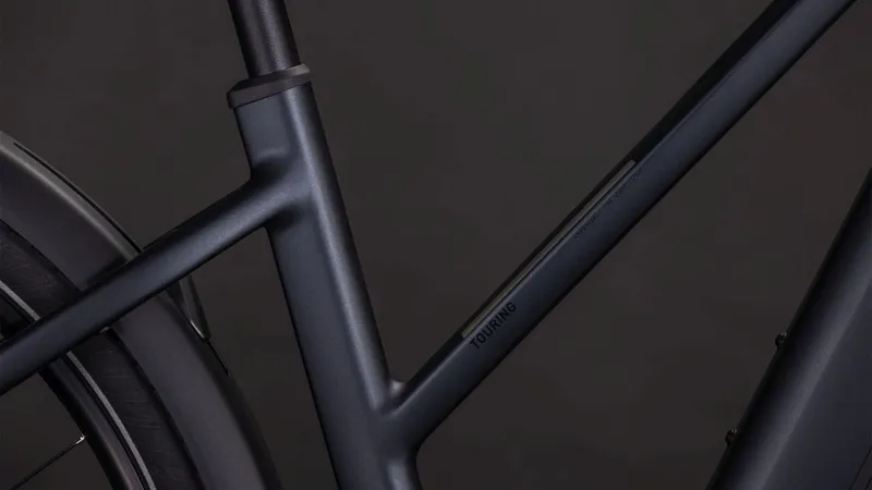 Cube Touring Hybrid One T 600Wh Electric Hybrid Bike in Coal and Chrome-3