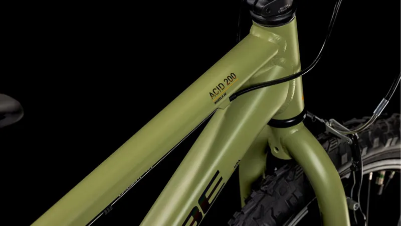 Cube Acid 200 20 Inch Kids Bike in Lightolive and Orange-1