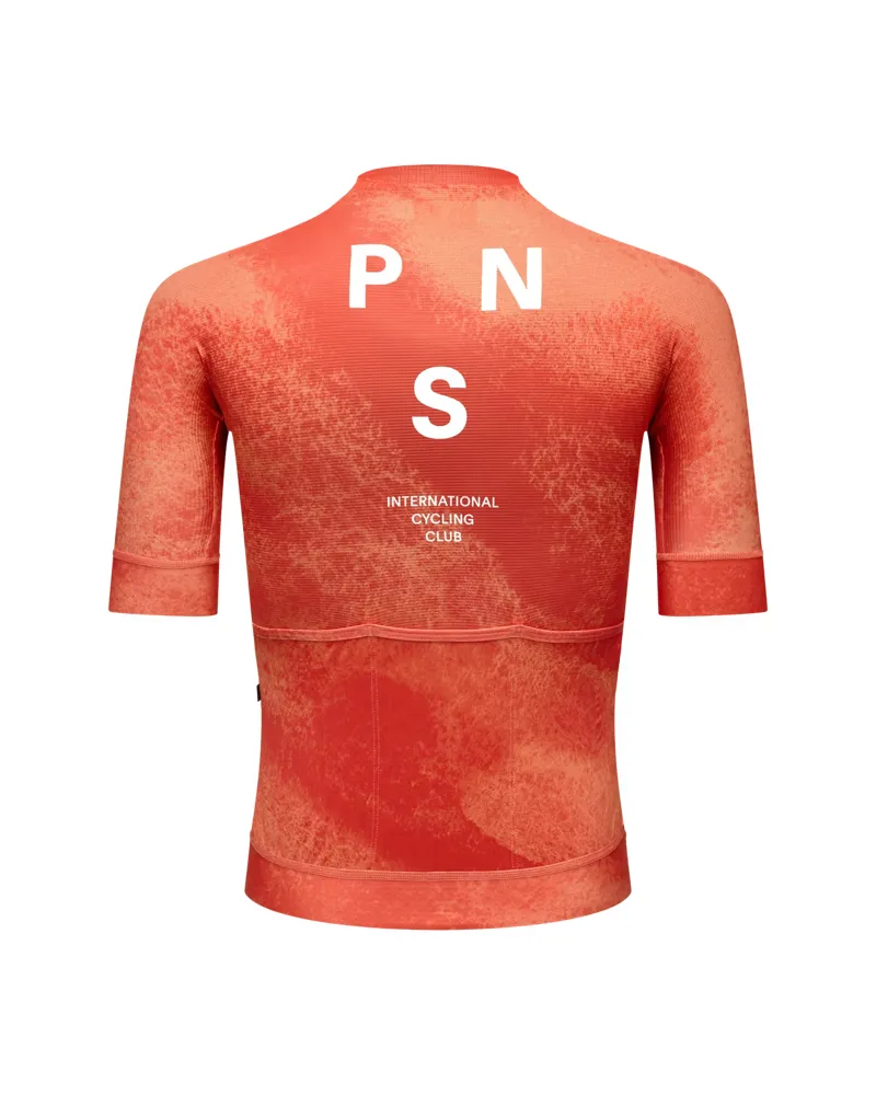 Pas Normal Studios Mechanism Jersey in AOP Hibiscus Orange-1