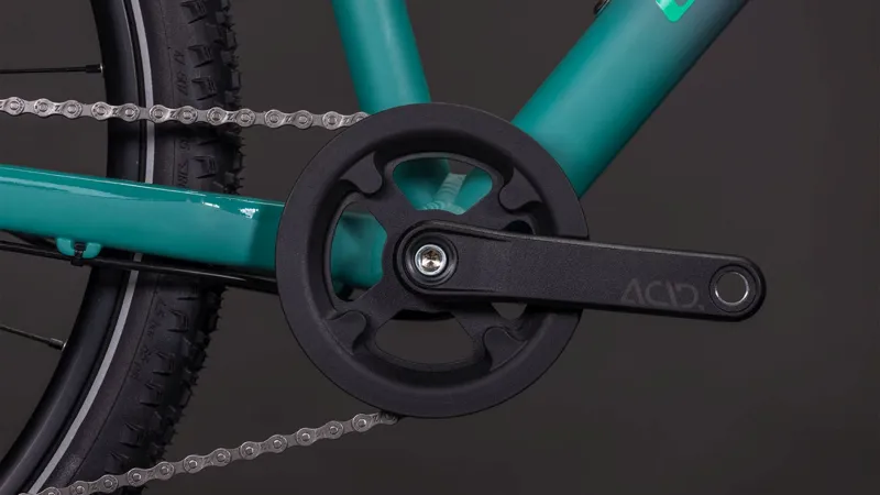 Cube Numove 240 Disc Kids Bike in Lavagrey and Green-1