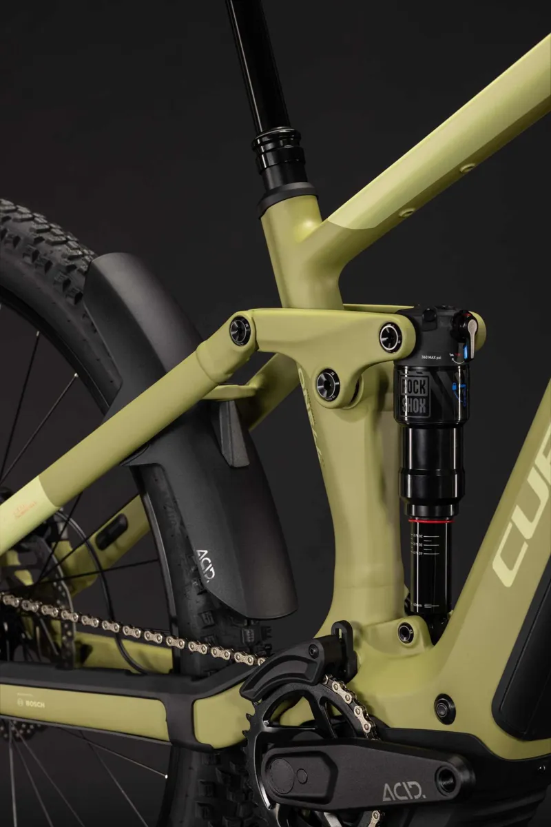 Cube Stereo Hybrid ONE44 Pro 800Wh Electric Full Suspension Mountain Bike in Softwillow and Green-1